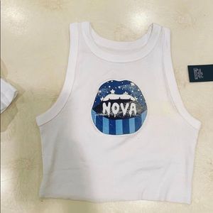 Villanova cropped tank